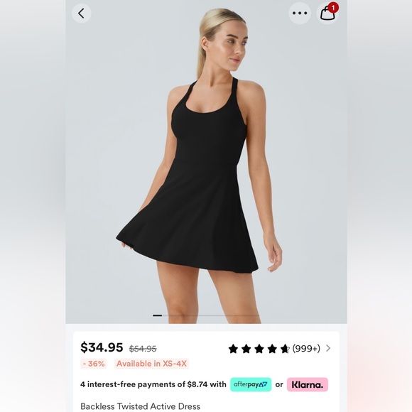 Backless Twisted Active Dress - Picture 13 of 13